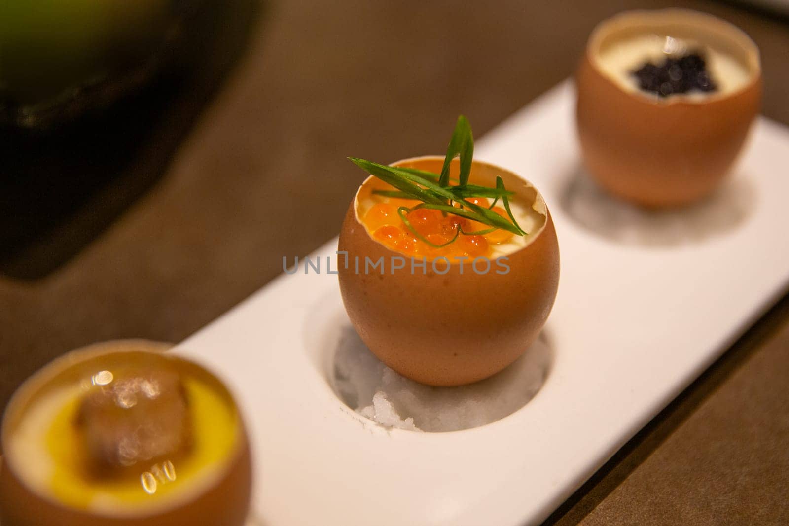 Variety Trio of Chawanmushi with a nice presention