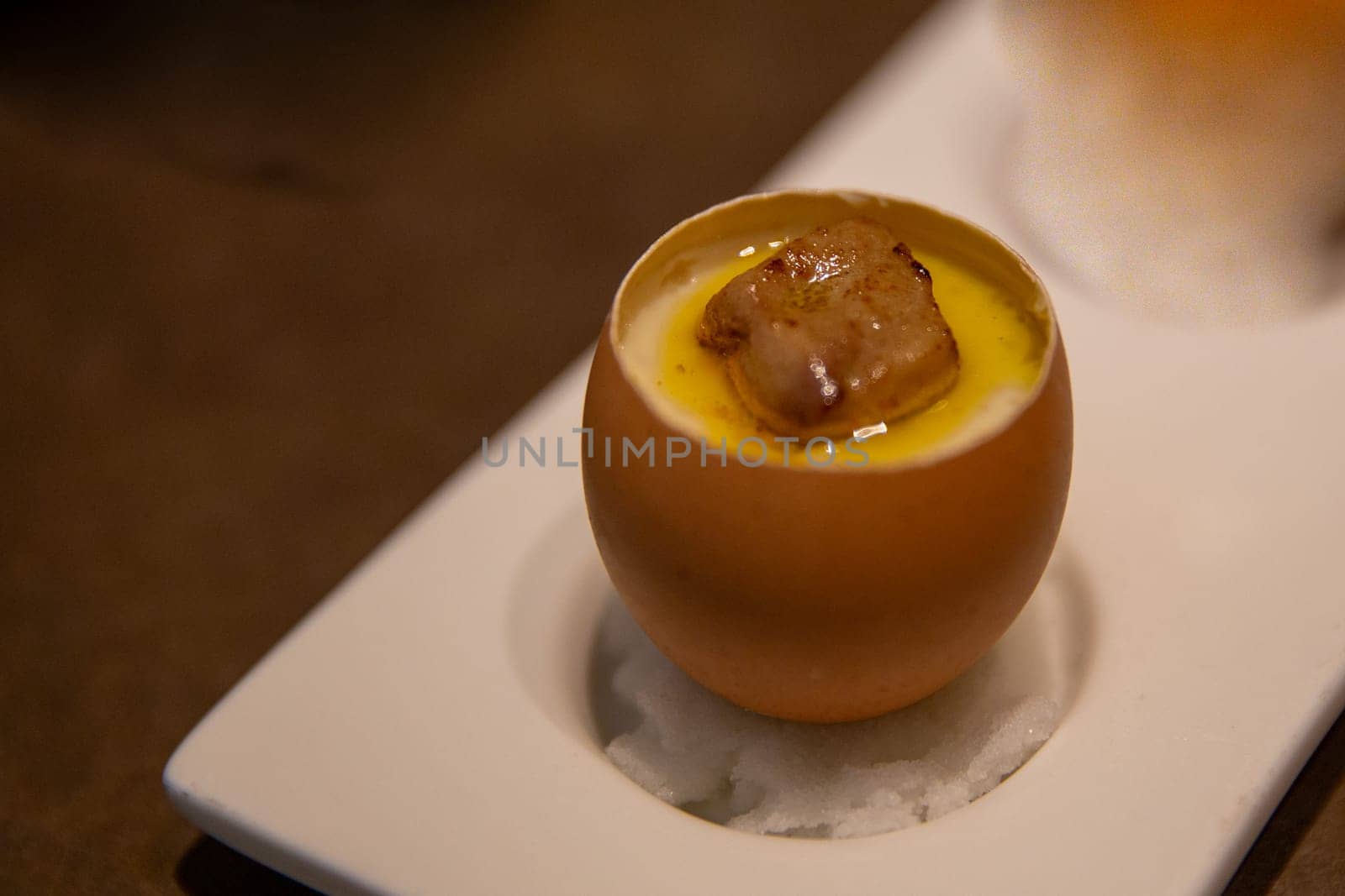 Foie Gras Chawan Mushi Apprtizer served