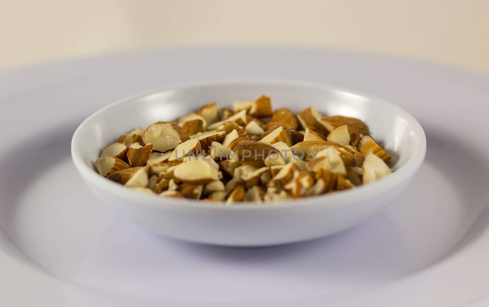 Bowl of Almonds shot close up