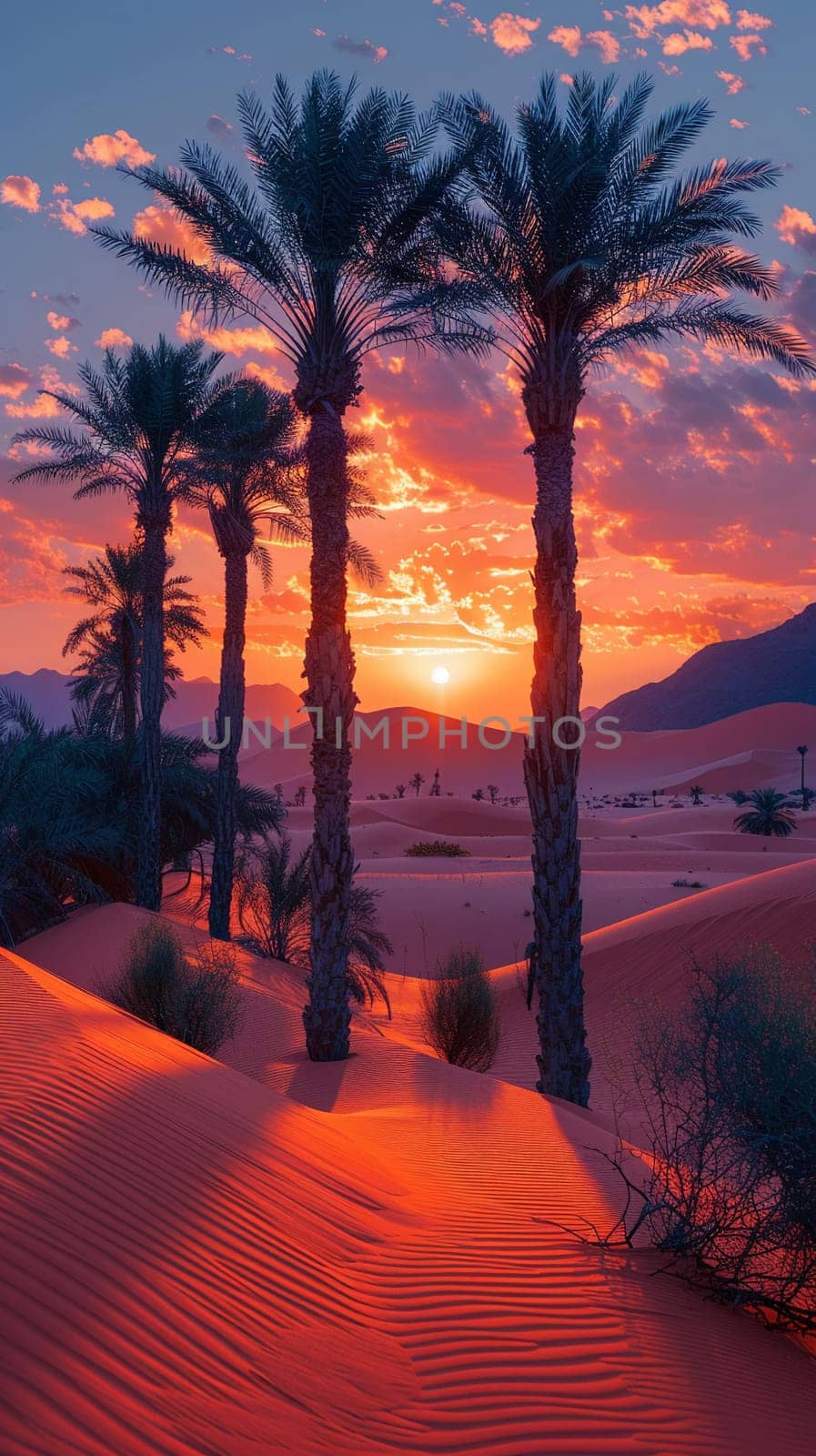 Soft sand dunes at sunrise, providing a serene and natural backdrop.
