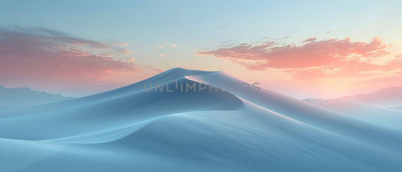Soft sand dunes at sunrise by Benzoix