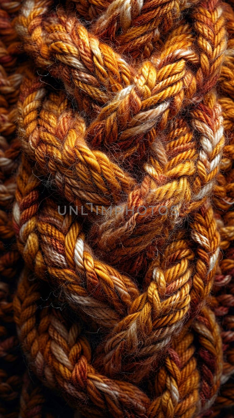 Knitted wool texture in close-up, evoking warmth and cozy themes.