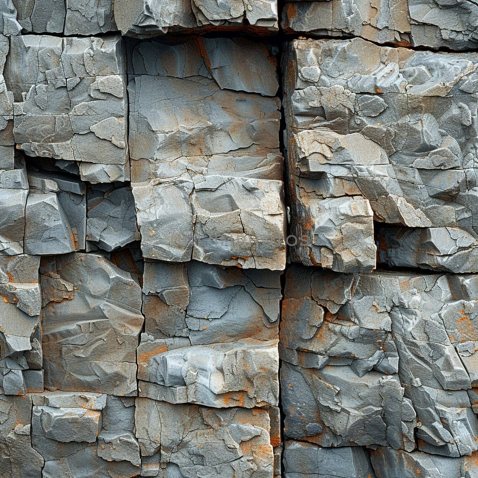 The rough texture of a natural rock formation by Benzoix