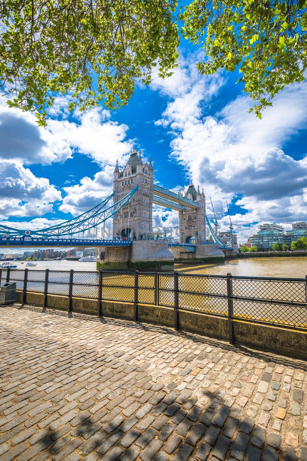 Tower Bridge and Thamse river in London street view, capital of United Kingdom
