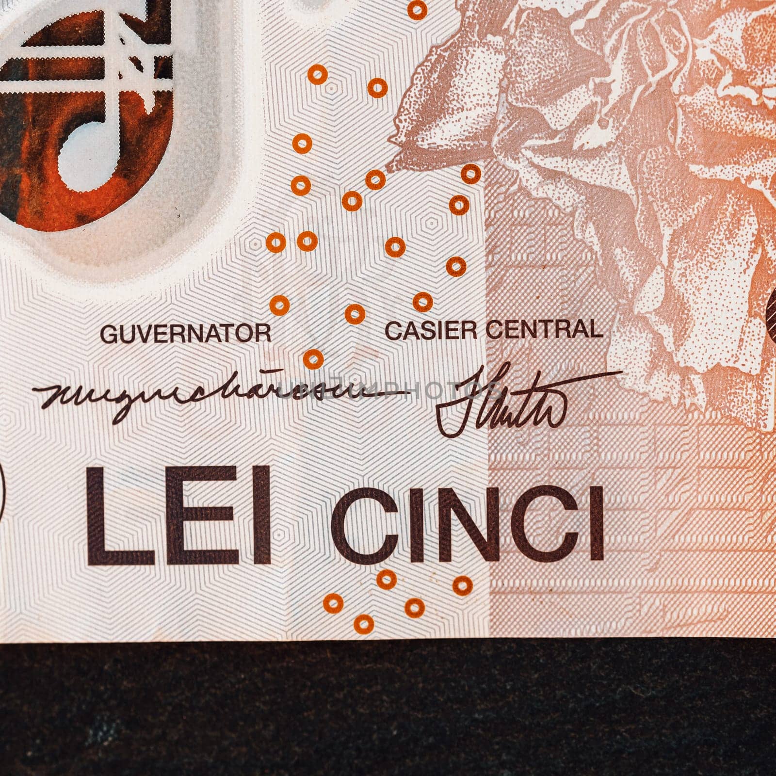 Romanian LEI Currency Banknote. RON Money European Currency by vladispas