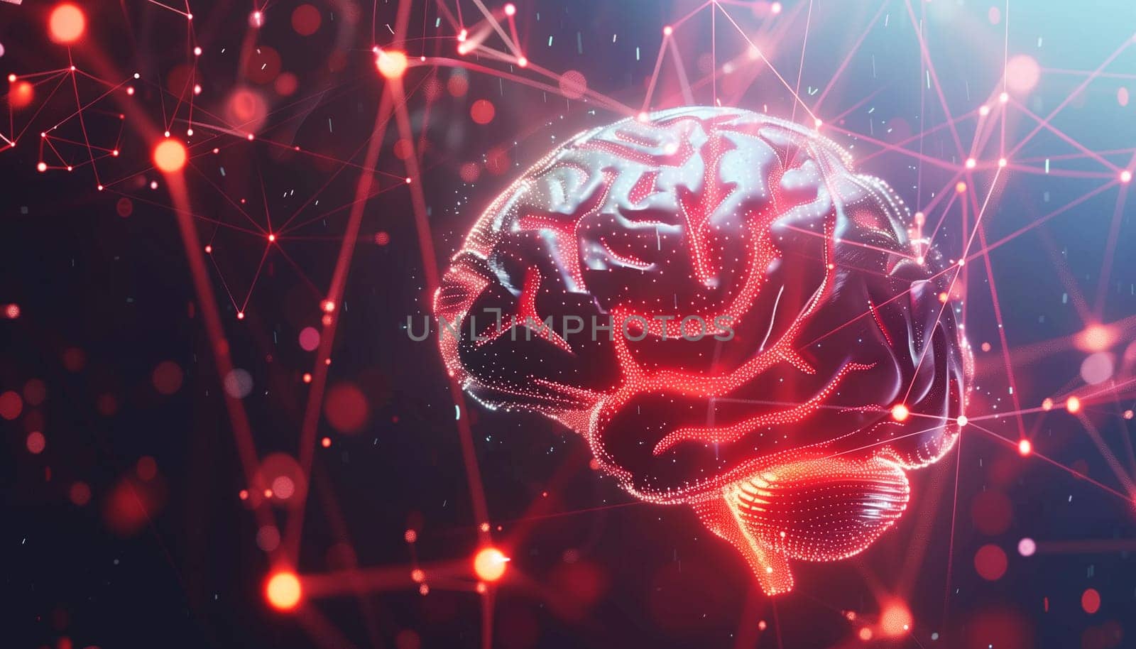 AI network of brain on business analysis, innovative and business growth development. by sarymsakov