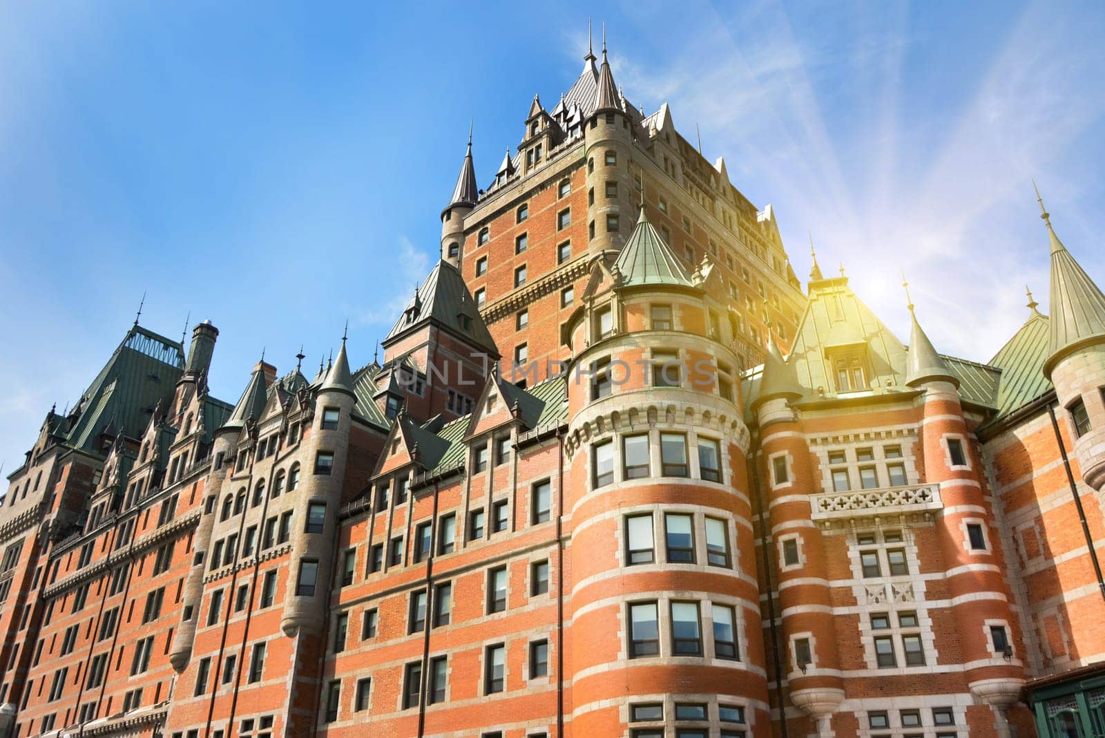 Frontenac Castle in Old Quebec City at the Canada