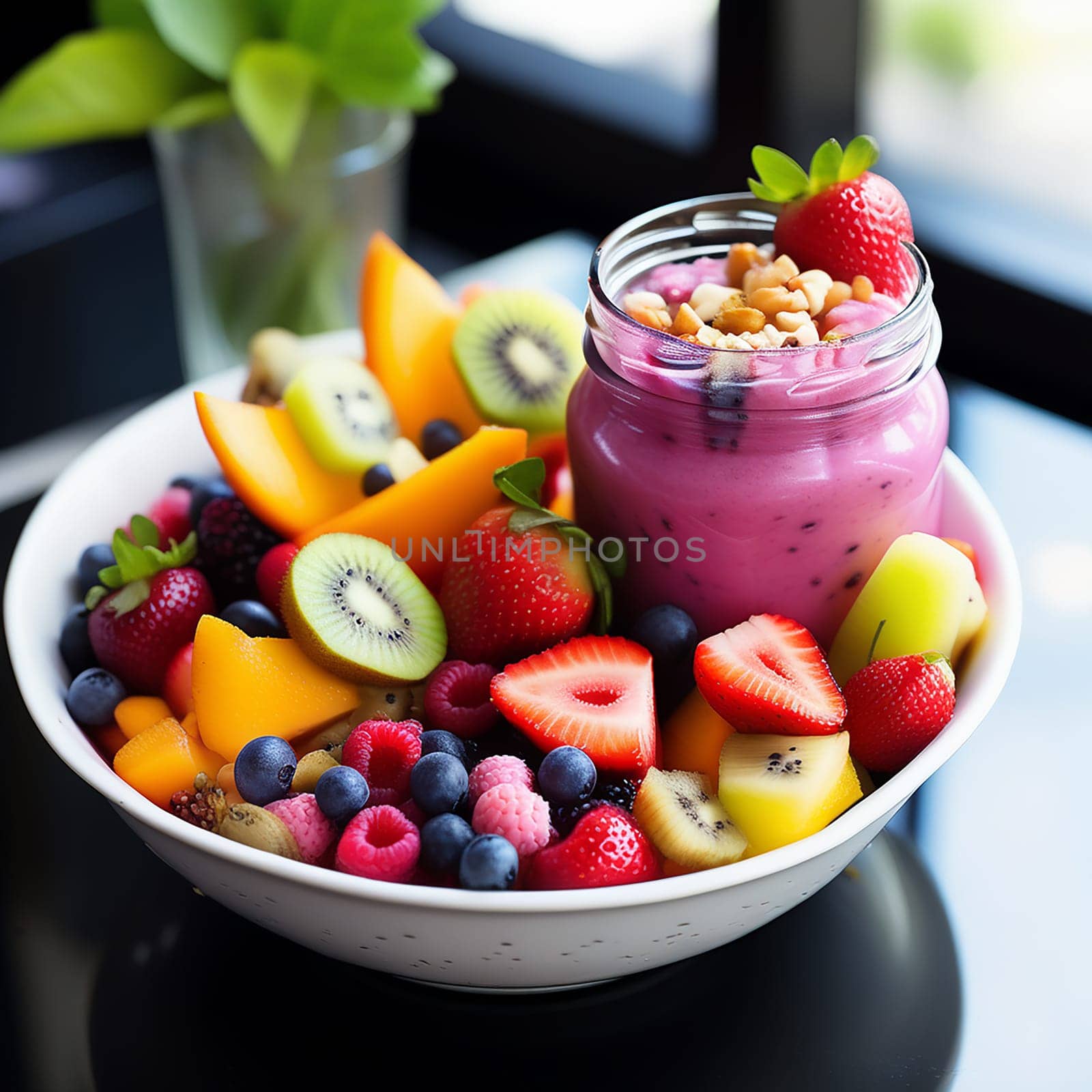 Fruitful Delights: Exploring Salad and Smoothie Creations by Petrichor