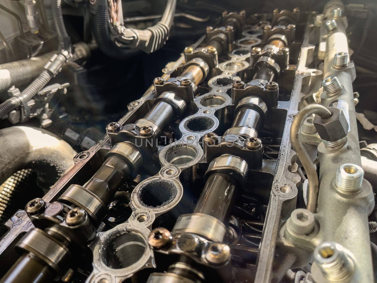 Diesel Engine Camshaft Detail by pippocarlot