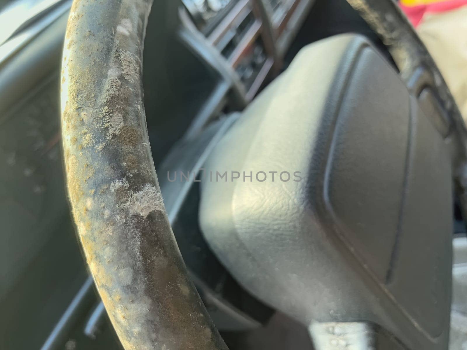 Rusty Vintage Car Steering Wheel by pippocarlot