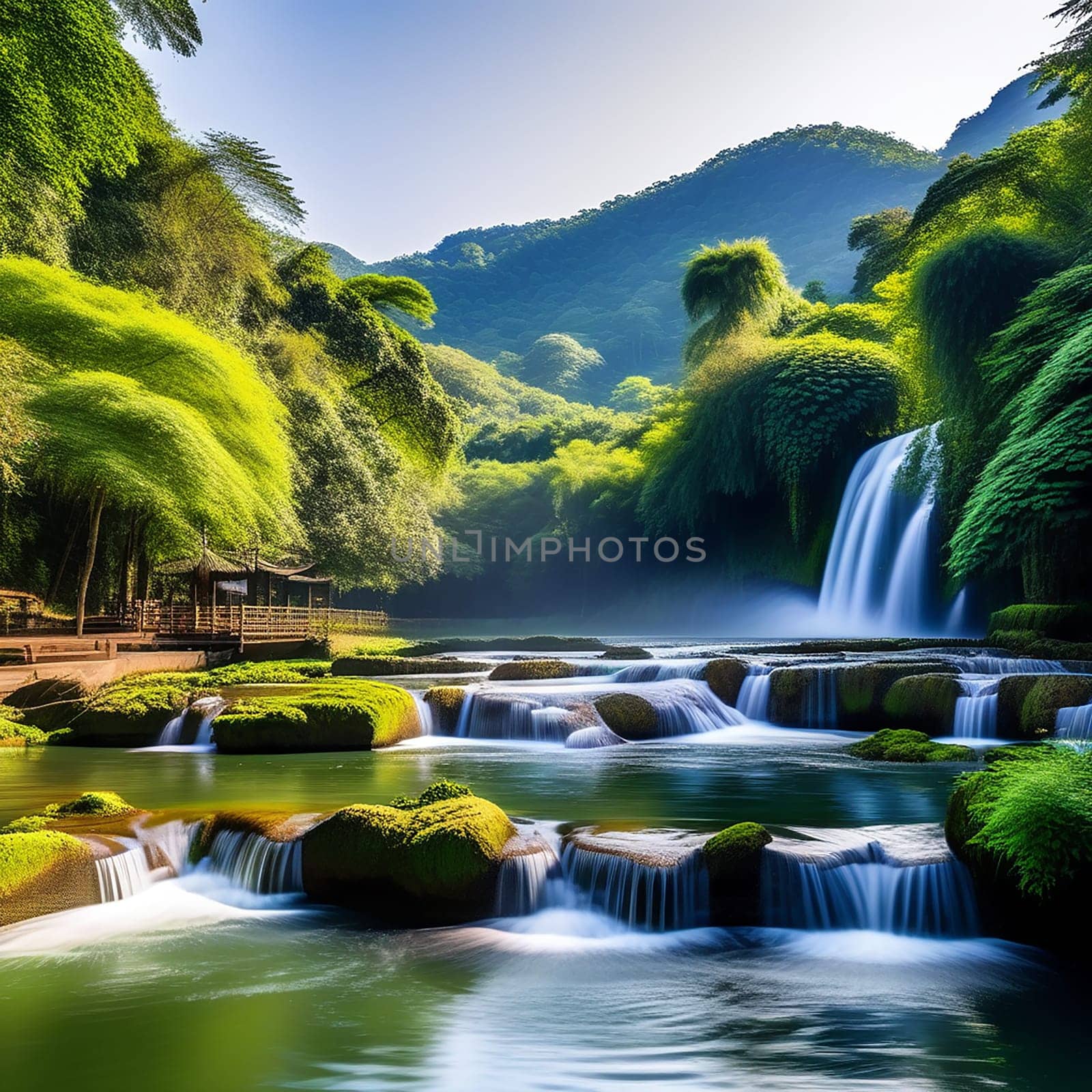 Spring's Delight: Exploring Mossy Falls and Verdant Landscapes by Petrichor