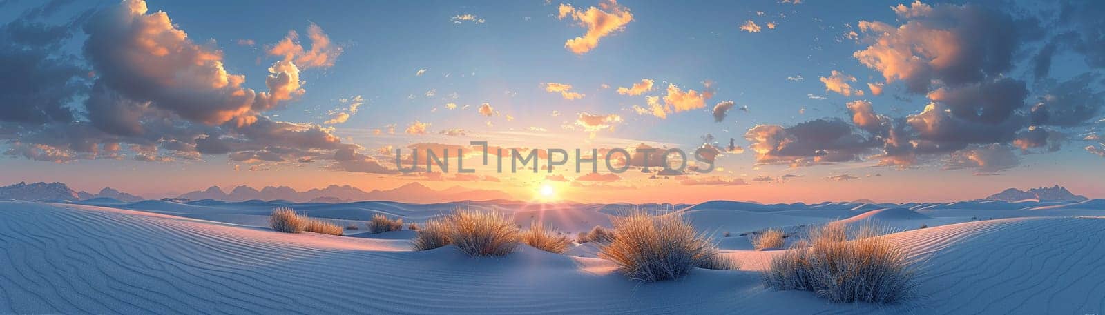 Soft sand dunes at sunrise by Benzoix