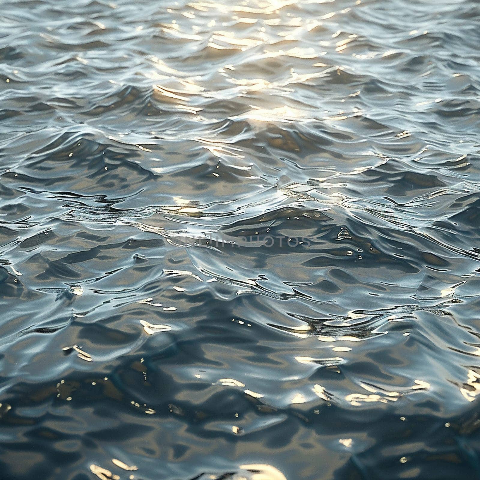 Rippling water surface with gentle waves, great for peaceful and calming themes.