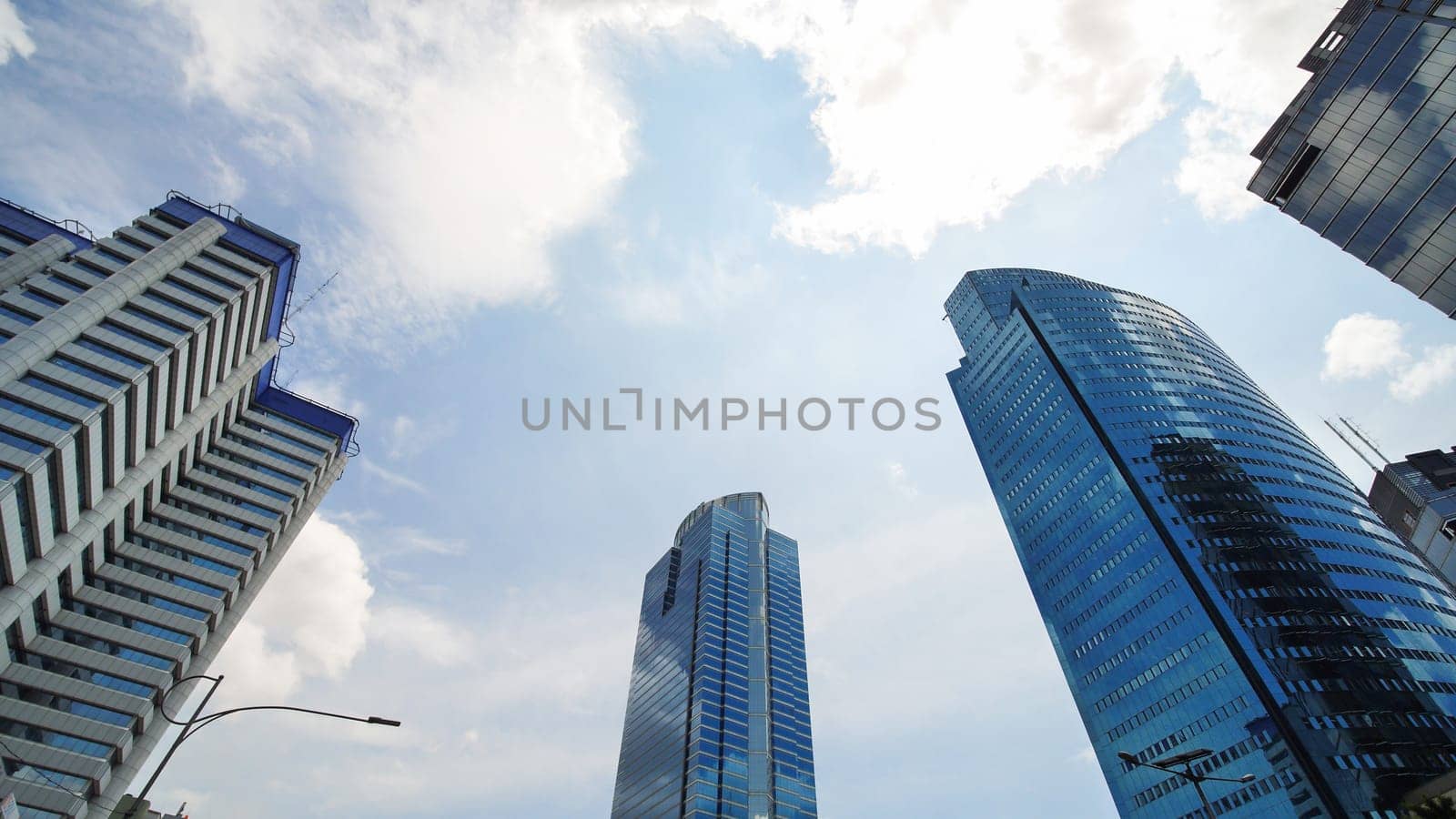 Skyscrapers of Jakarta, the capital of Indonesia, on a sunny day