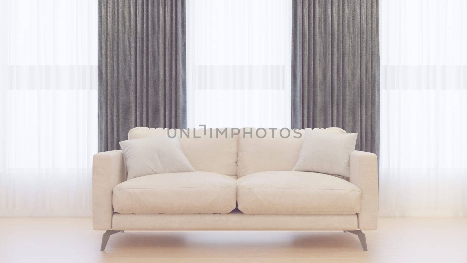 Sofa Living Room Mockup by urzine