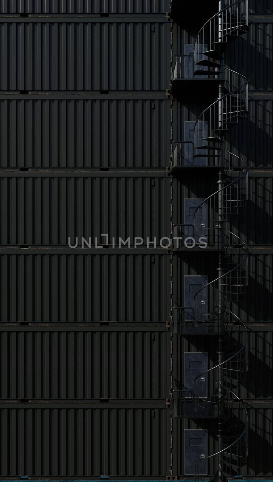 Black Warehouse Containers by urzine