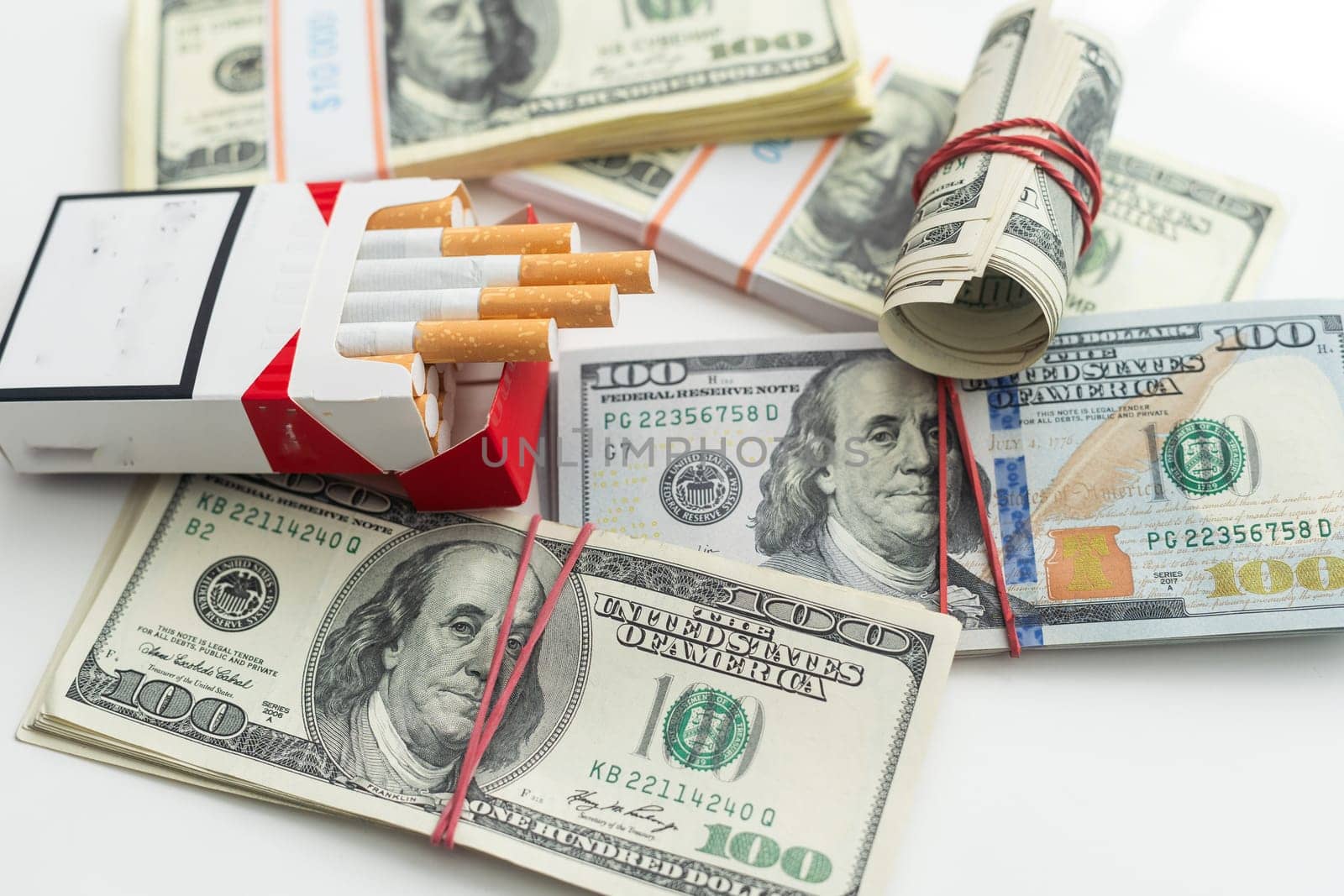 social problems of smoking, the concept of concentration on the dangers to health, social advertising against smoking. High quality photo