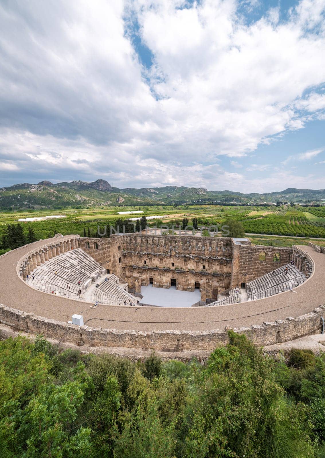 Roman amphitheater of Aspendos, Belkiz - Antalya, Turkey by Sonat