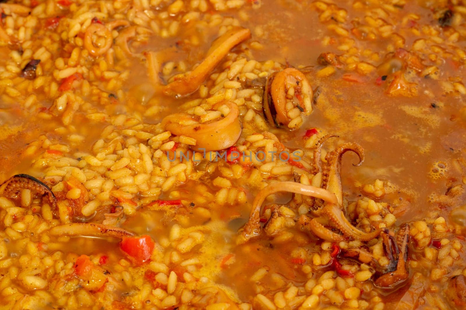 Paella in the Making - Spanish Culinary Tradition by DakotaBOldeman