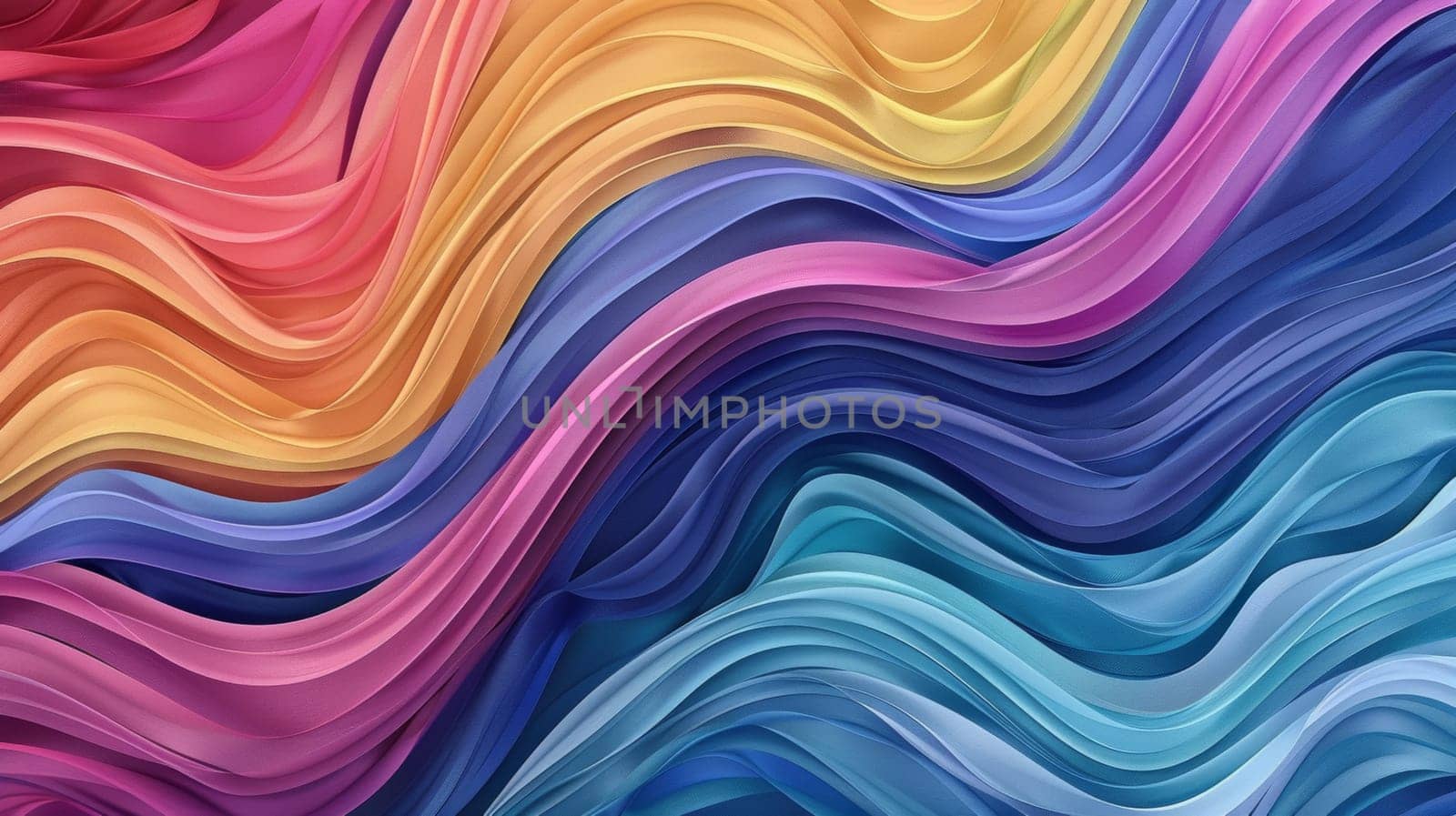 A colorful wavy background with a rainbow of colors