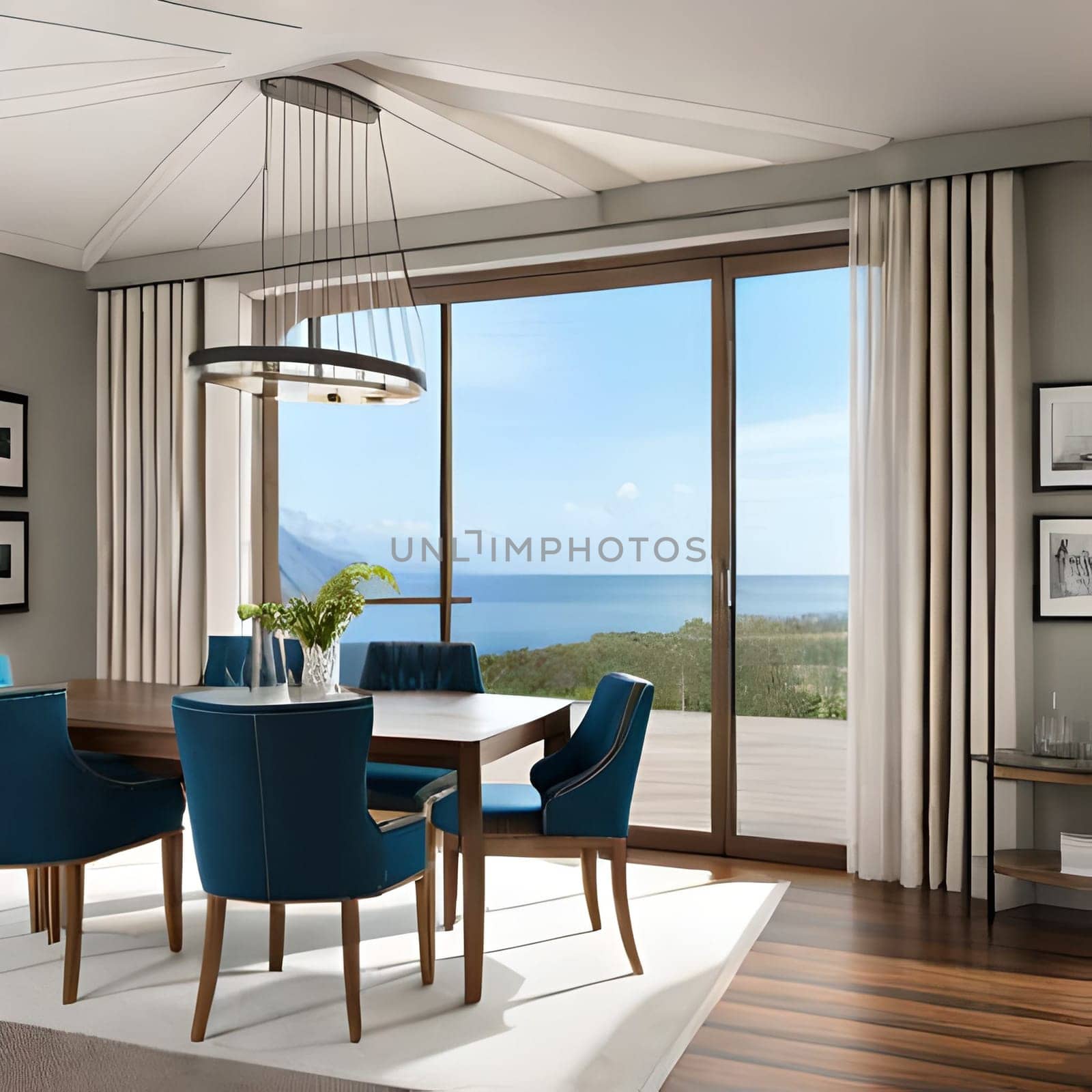 Luxury living Home ,3d render  Picture is AI-generated illustration. by TravelSync27