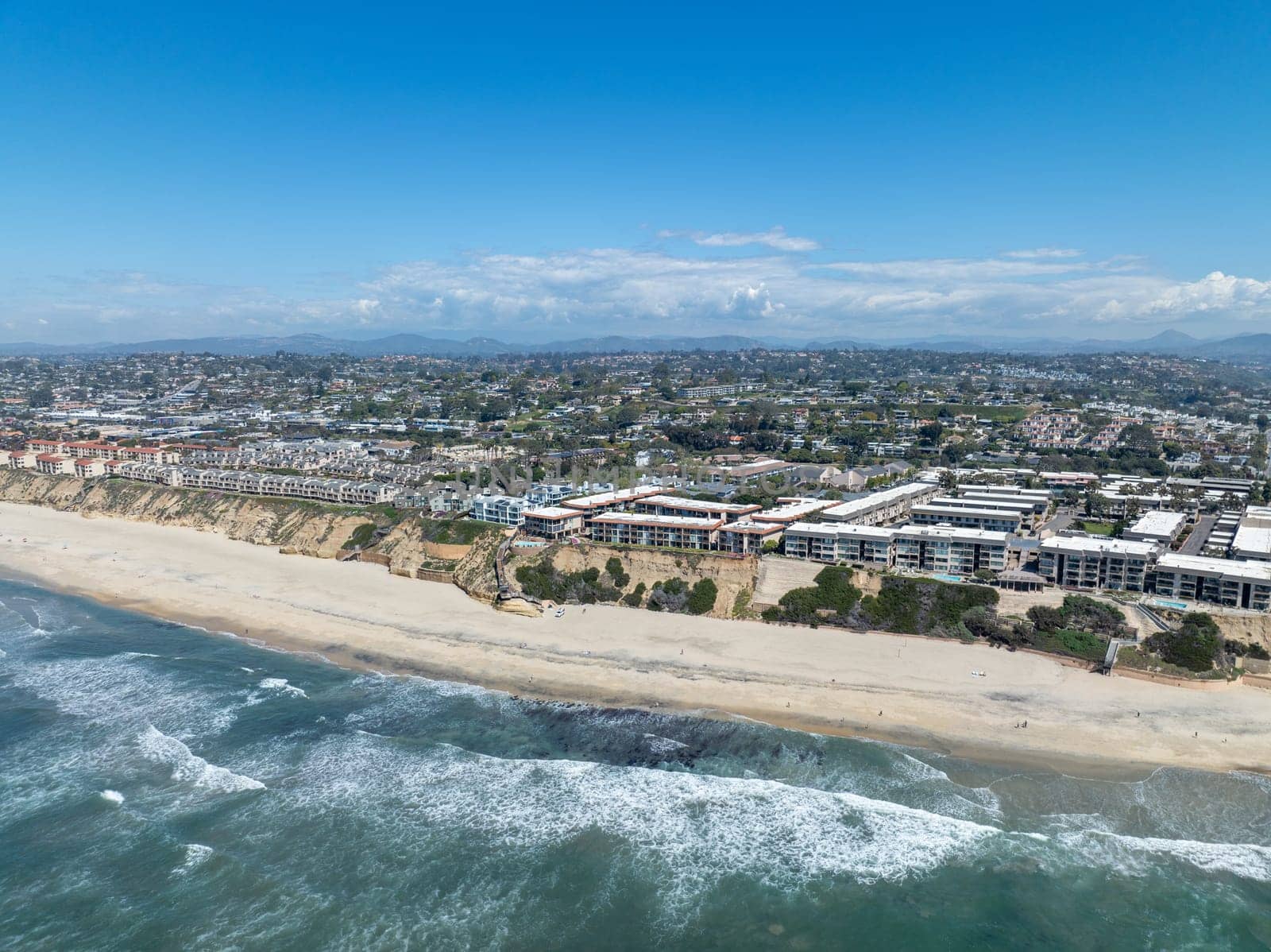 Aerial view of Del Mar Shores in San Diego, CA by Bonandbon