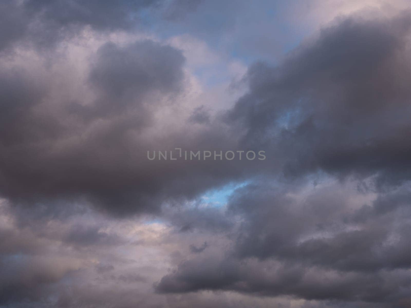 Beautiful various forms clouds in the high sky.
