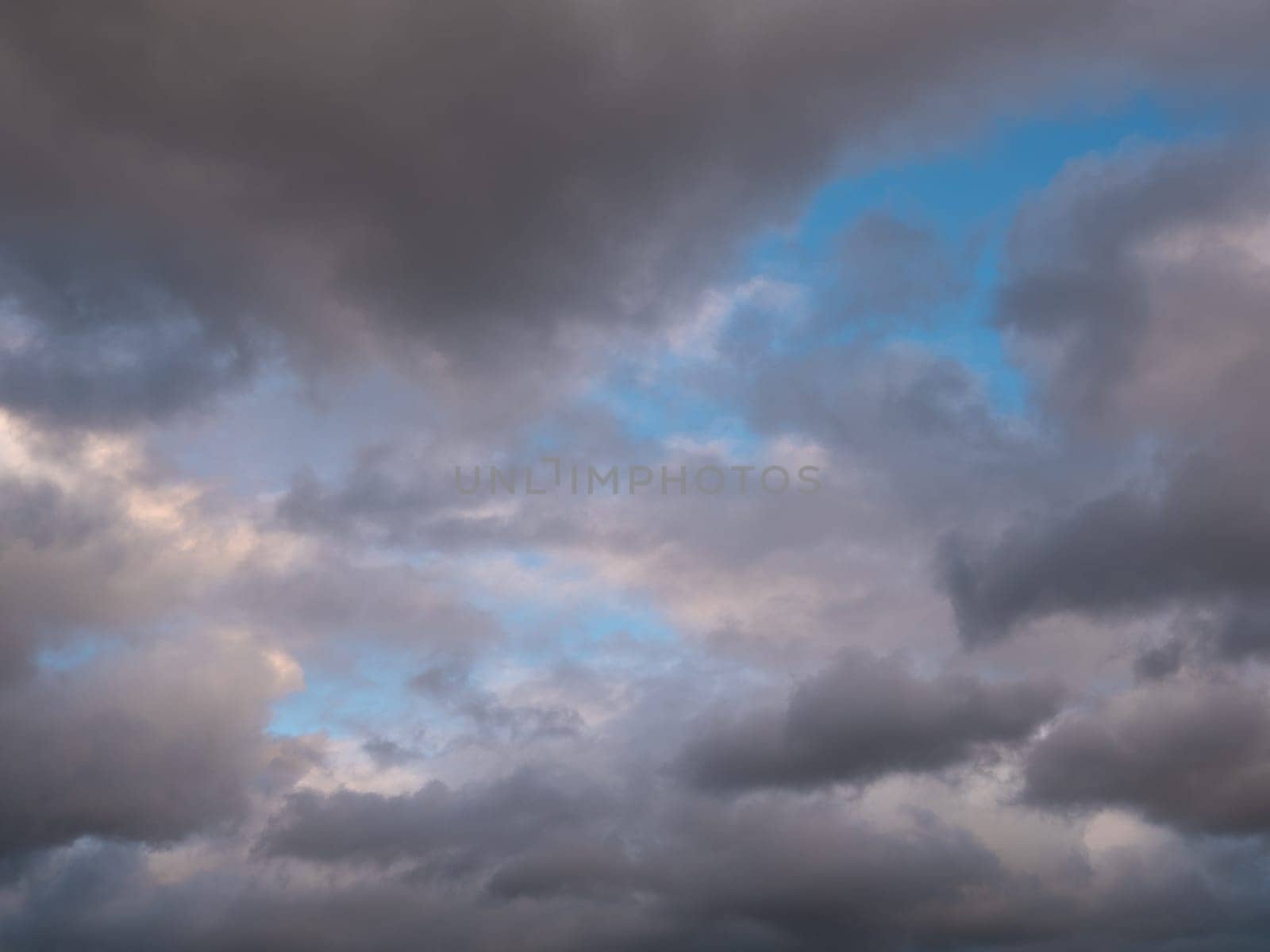 Beautiful various forms clouds in the high sky.