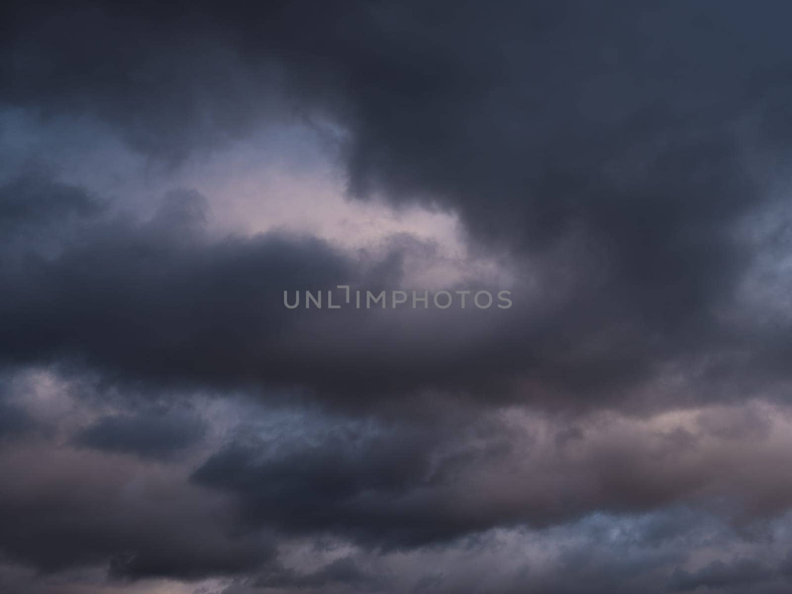 Beautiful various forms clouds in the high sky.