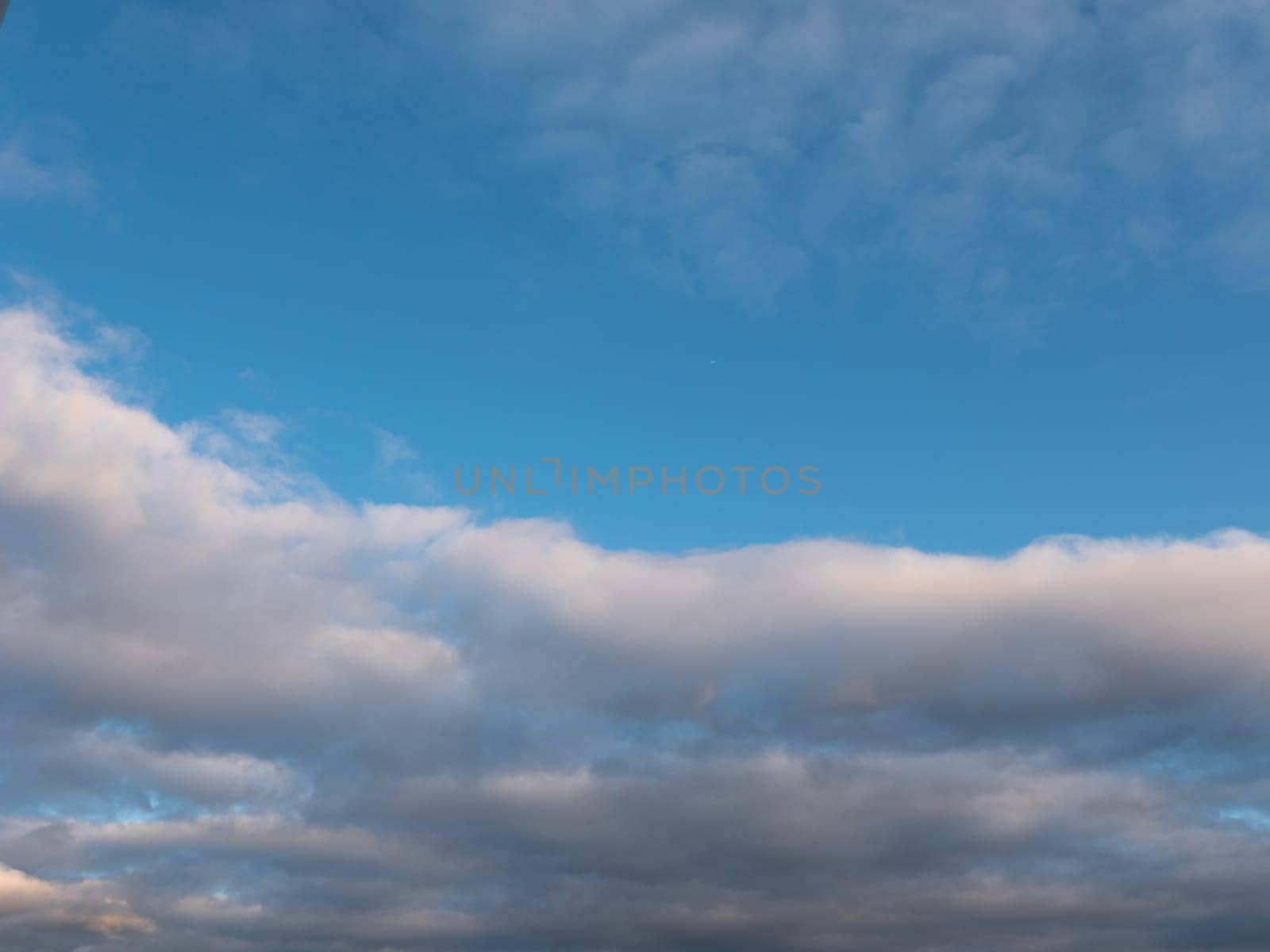 Beautiful various forms clouds in the high sky.