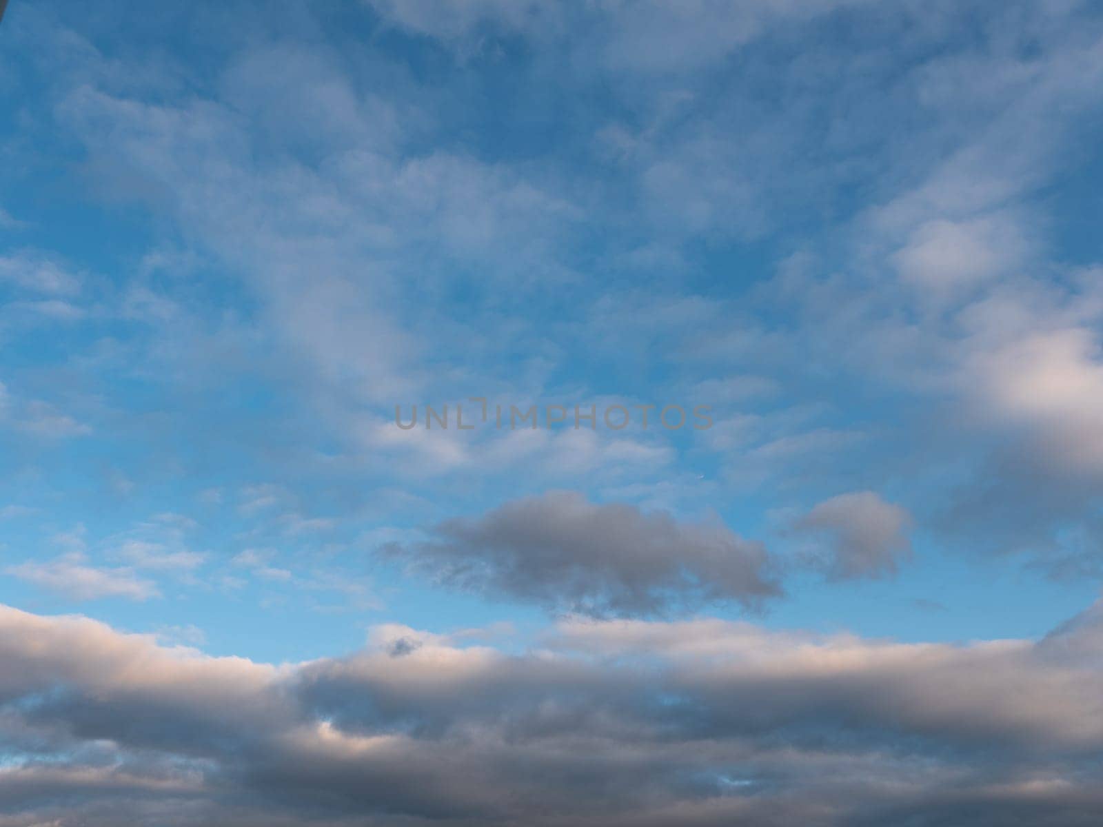 Beautiful various forms clouds in the high sky.