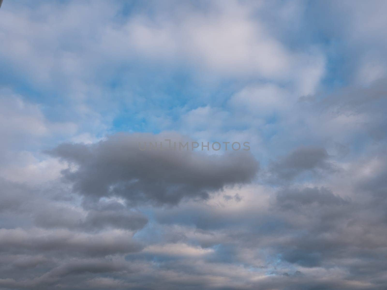 Beautiful various forms clouds in the high sky.