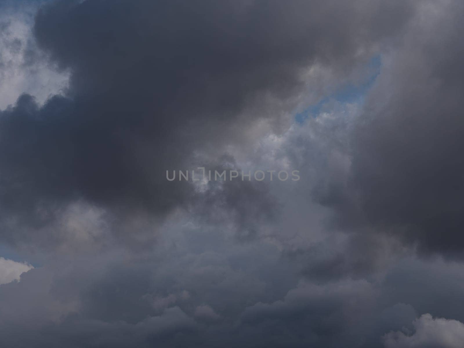 Beautiful various forms clouds in the high sky.