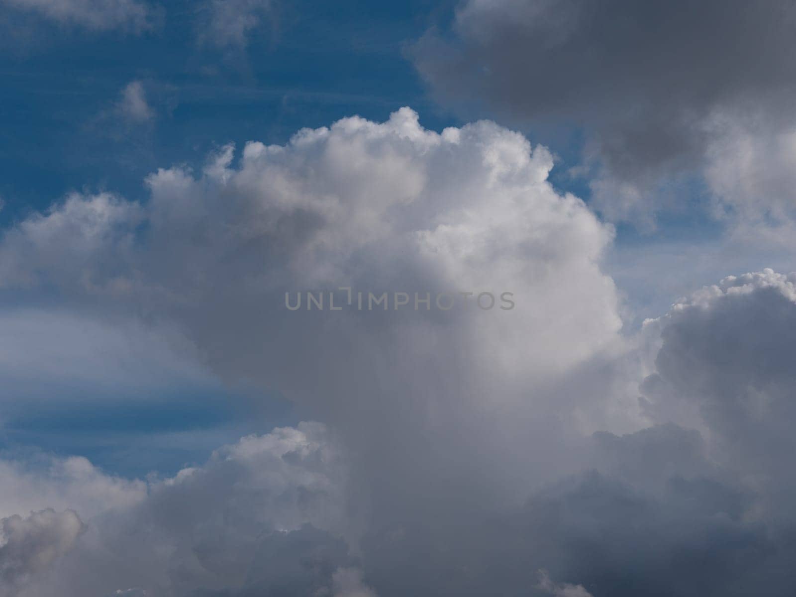 Beautiful various forms clouds in the high sky.