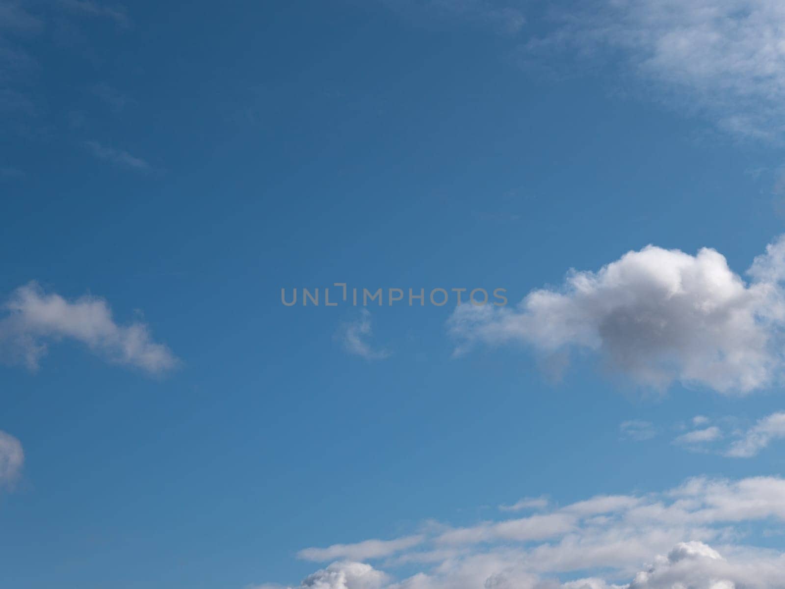 Beautiful various forms clouds in the high sky.