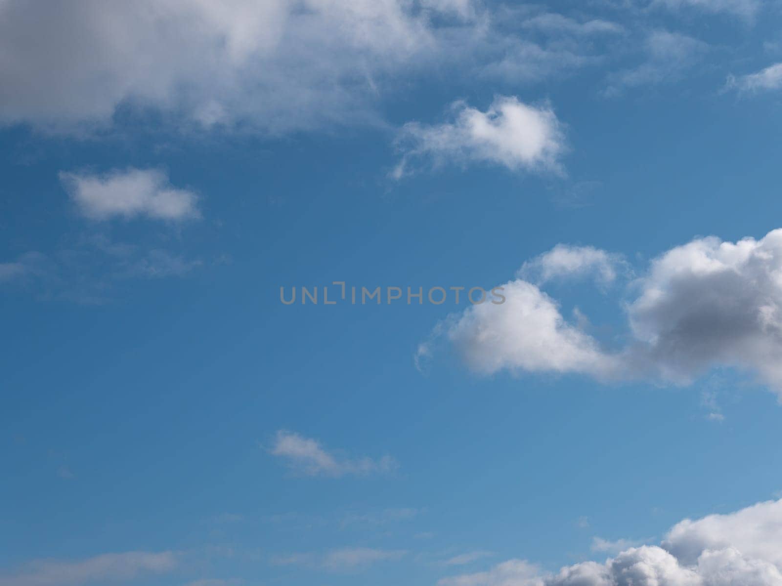 Beautiful various forms clouds in the high sky.