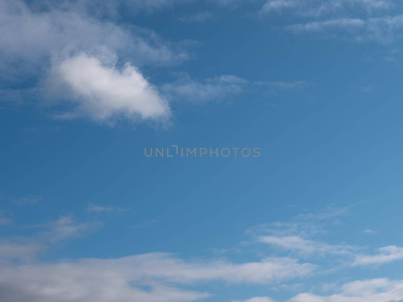 Beautiful various forms clouds in the high sky.
