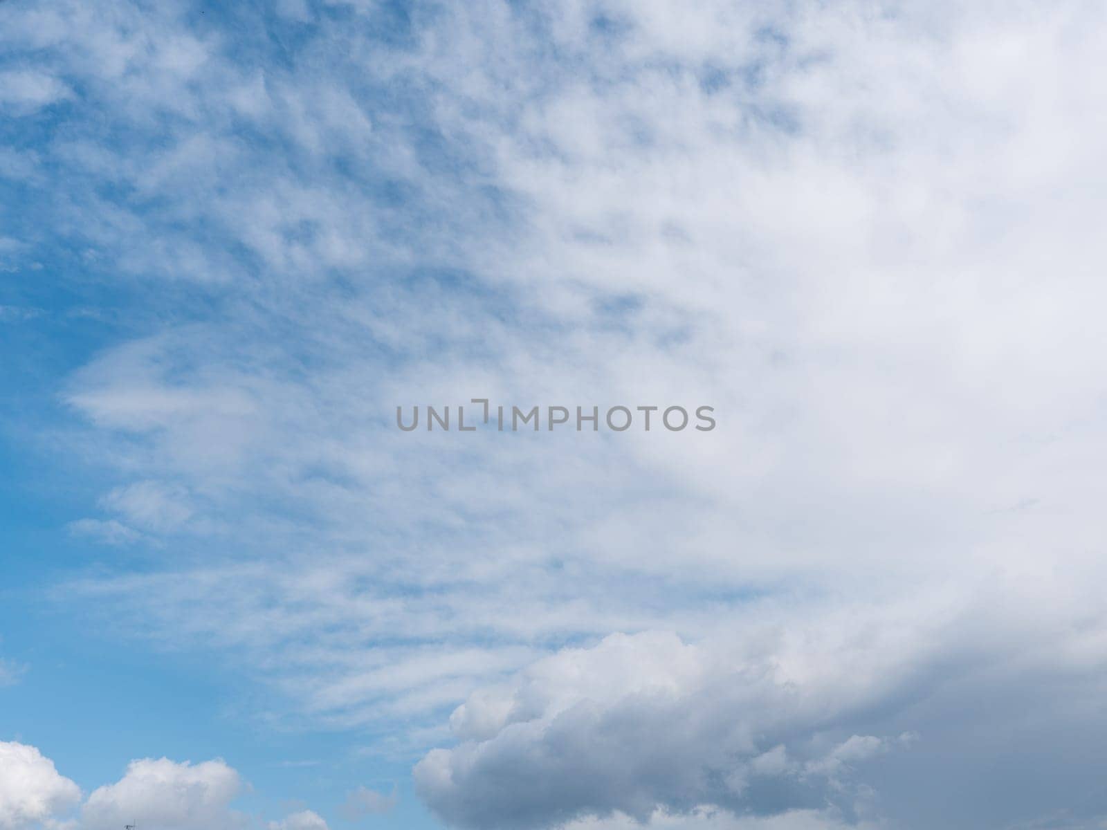 Beautiful various forms clouds in the high sky.