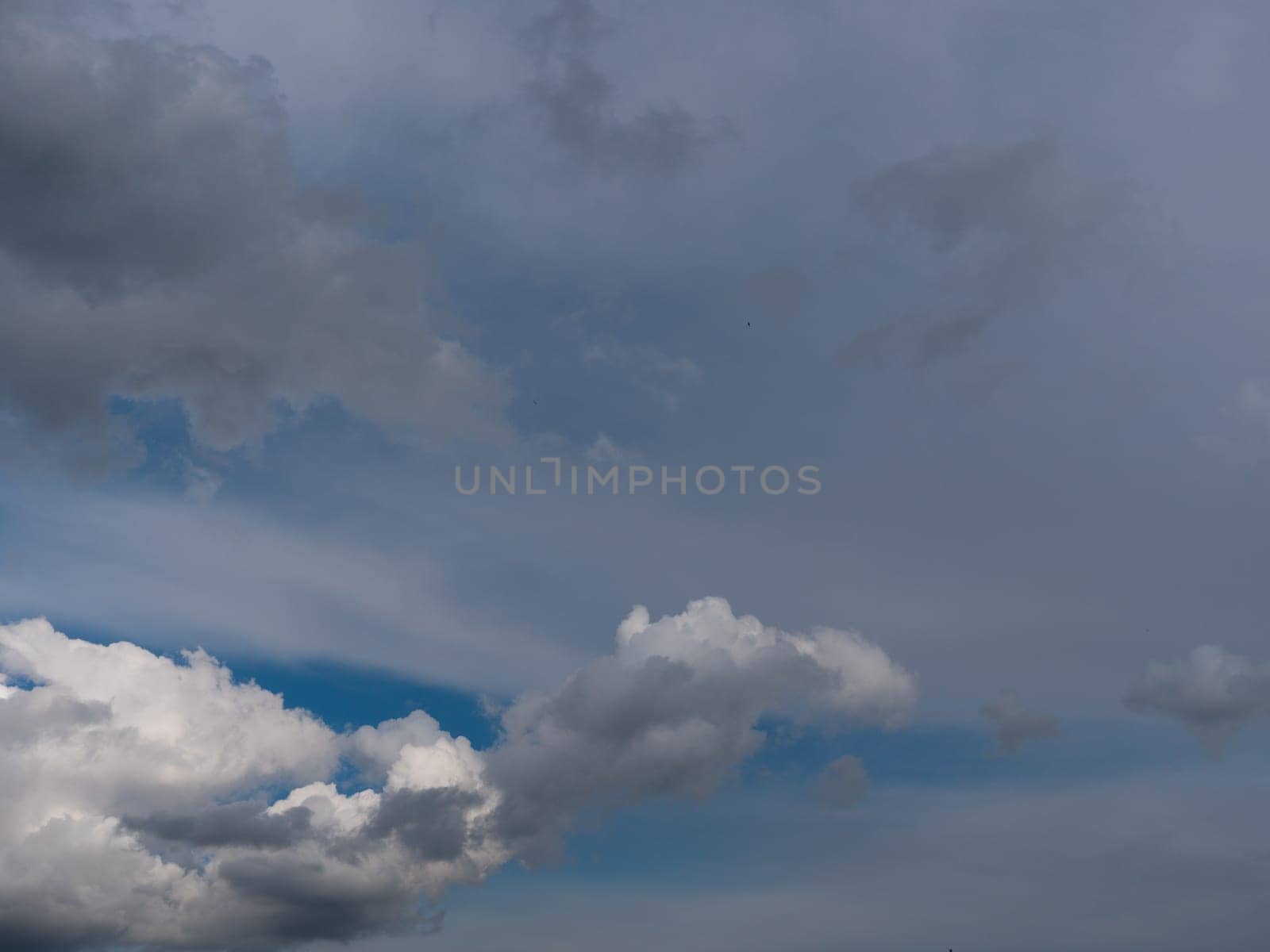 Beautiful various forms clouds in the high sky.