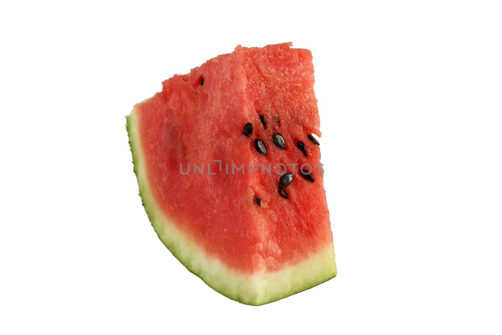 Watermelon, a staple food and natural fruit, is shown on a white background.