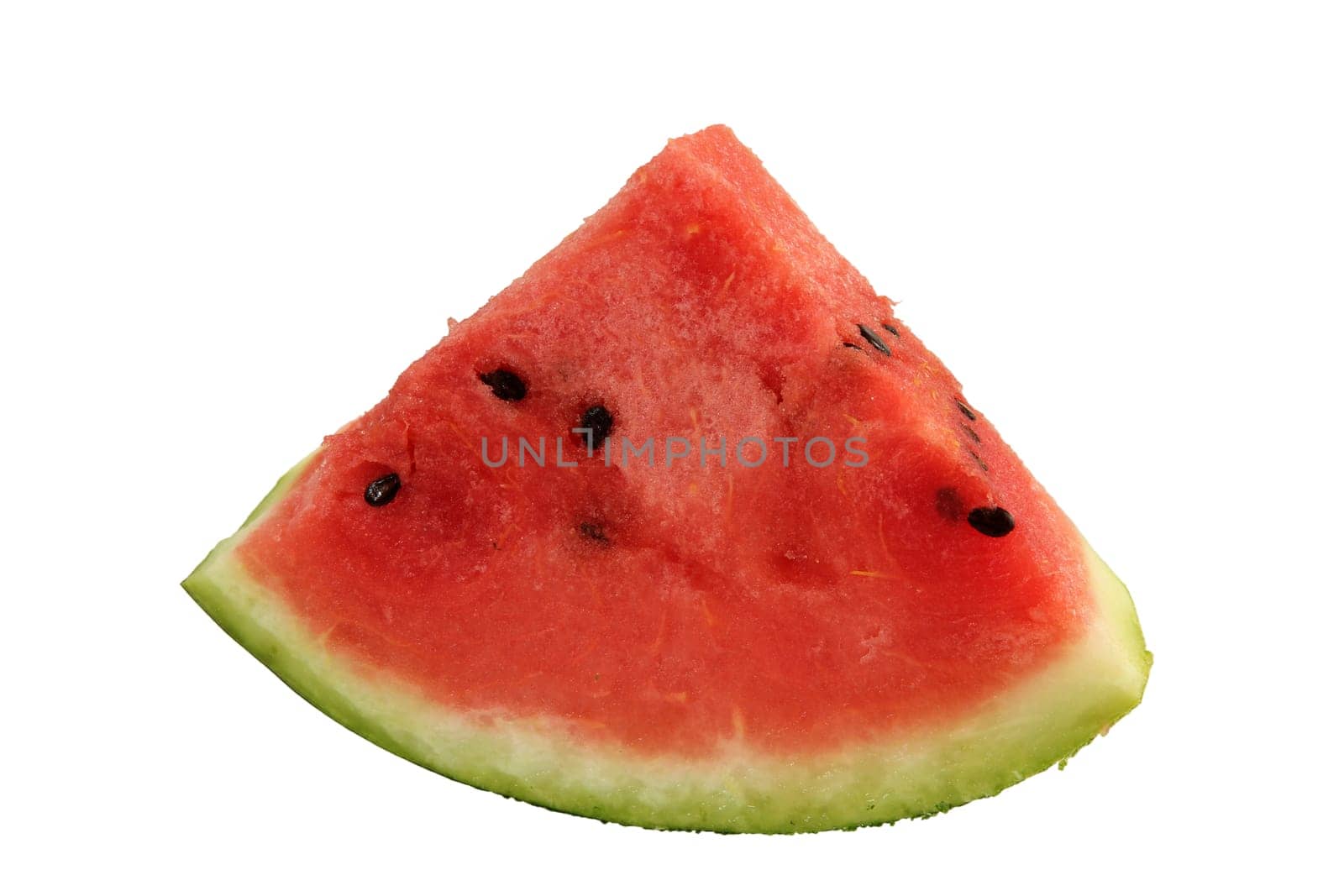 Watermelon, a staple food and natural fruit, is shown on a white background.