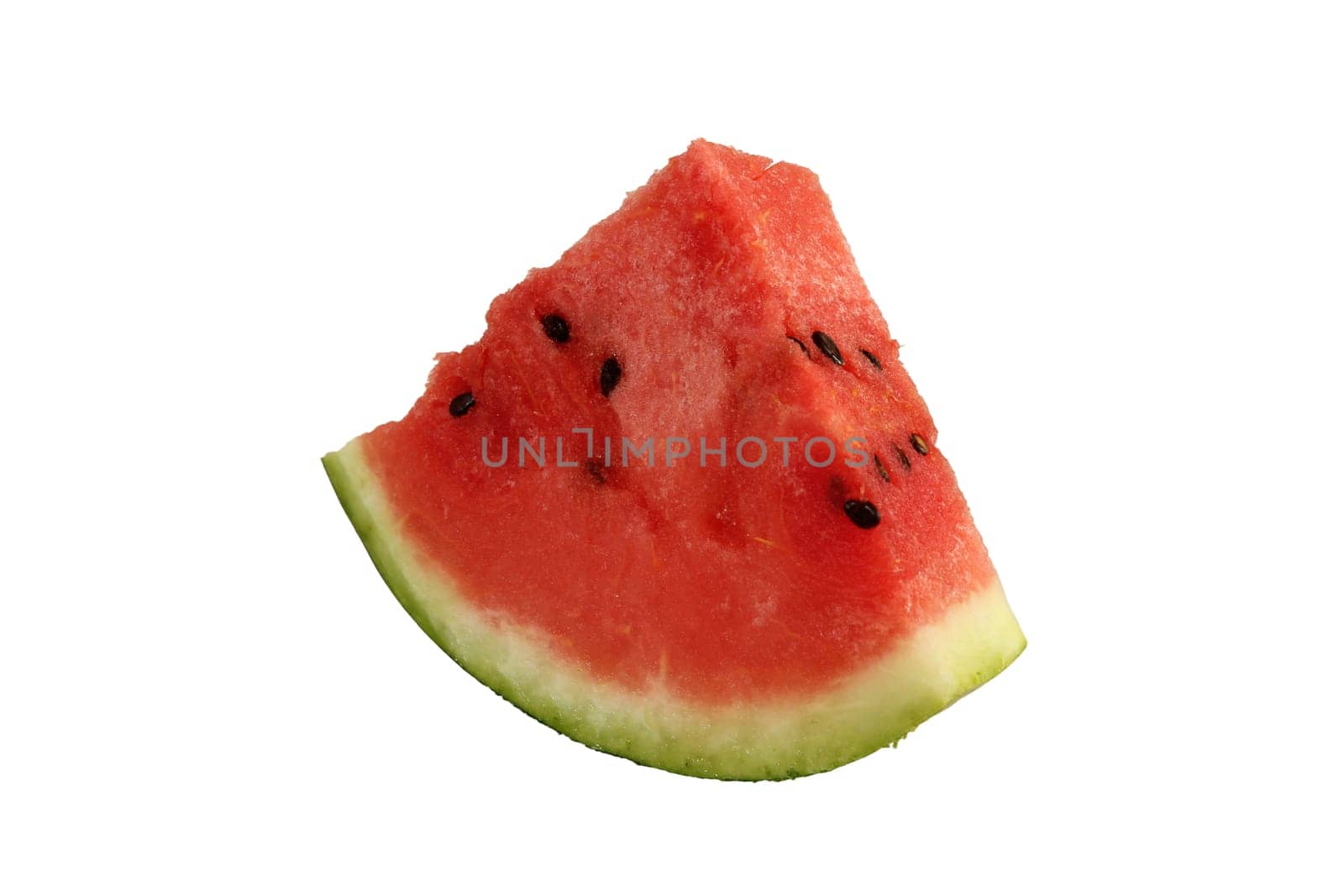 Watermelon, a staple food and natural fruit, is shown on a white background.