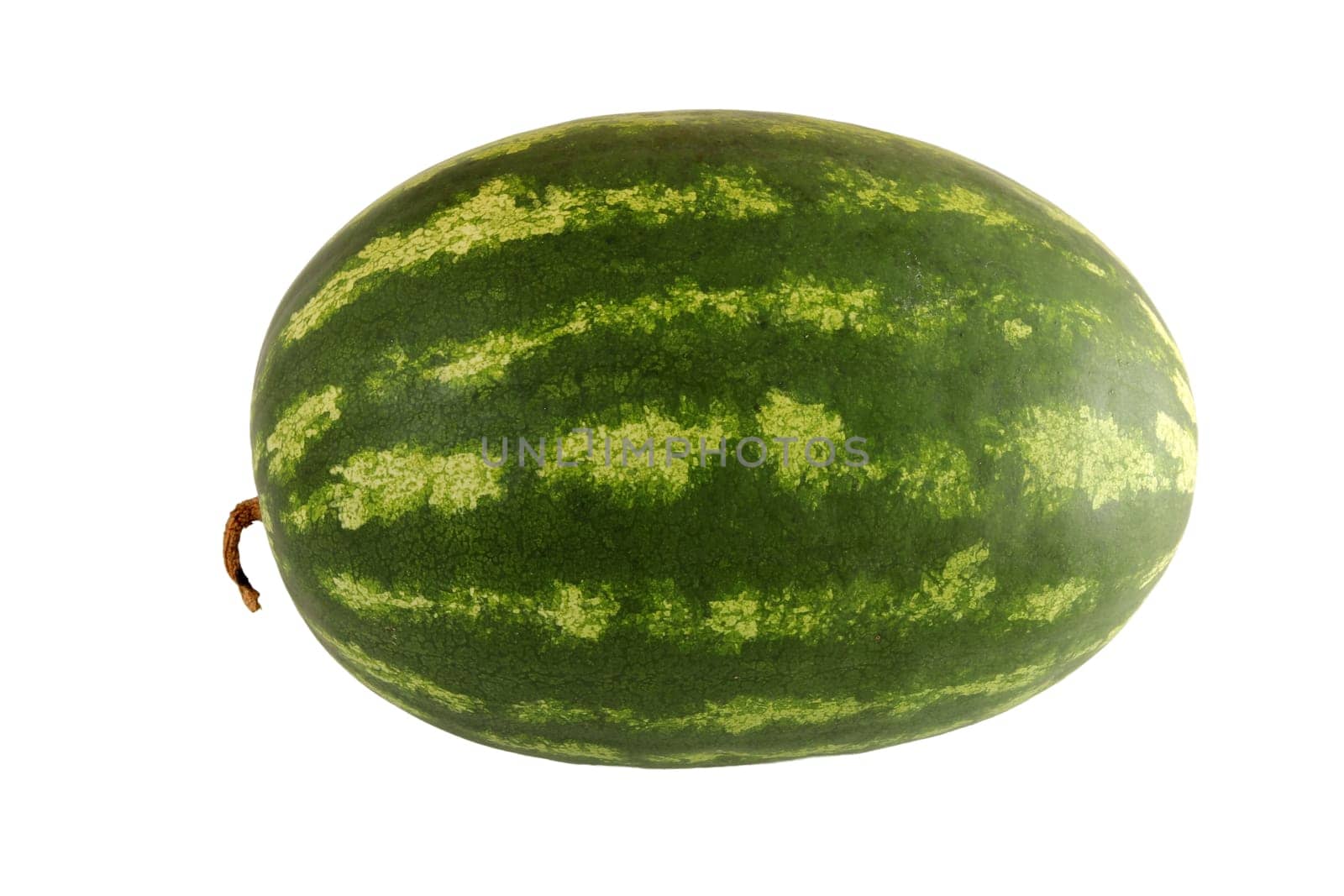 Watermelon, a staple food and natural fruit, is shown on a white background.