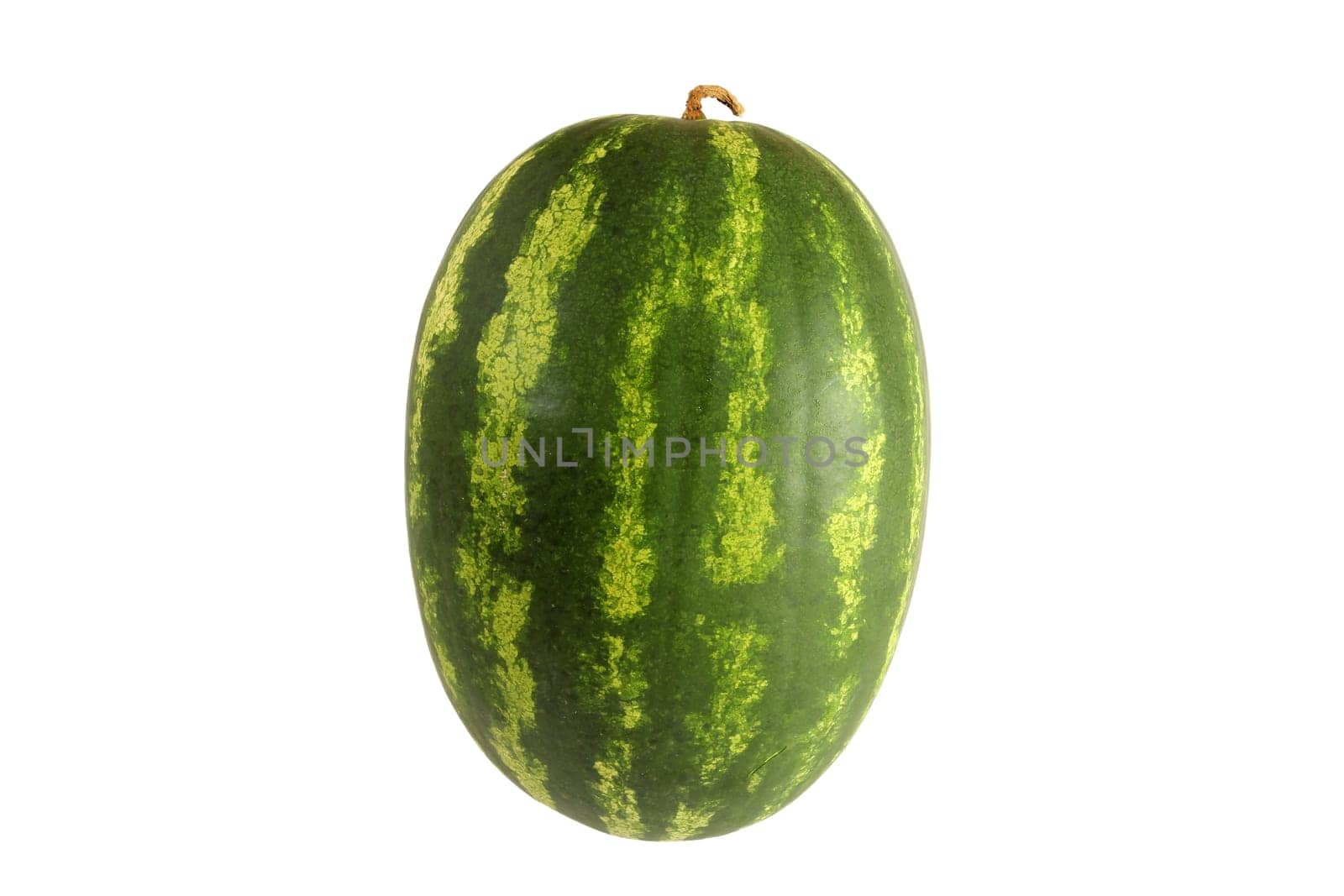Watermelon, a staple food and natural fruit, is shown on a white background.