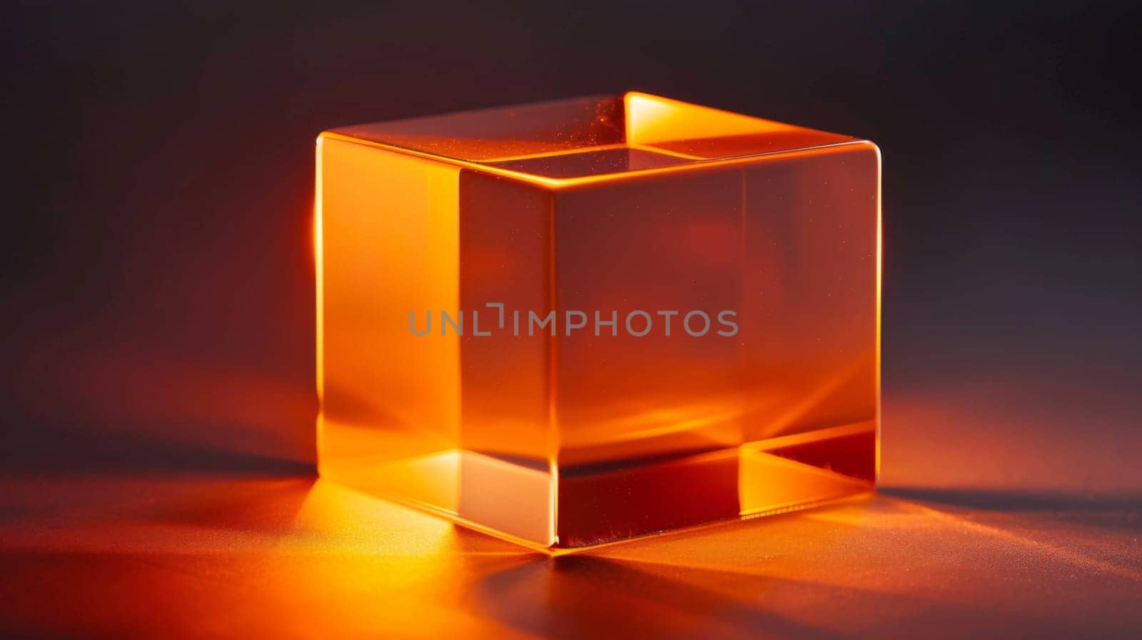 A close up of a small square object with some light shining on it