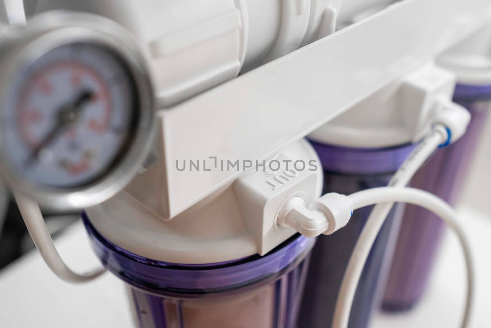 Close up osmosis water purification filter for home use by vladimka