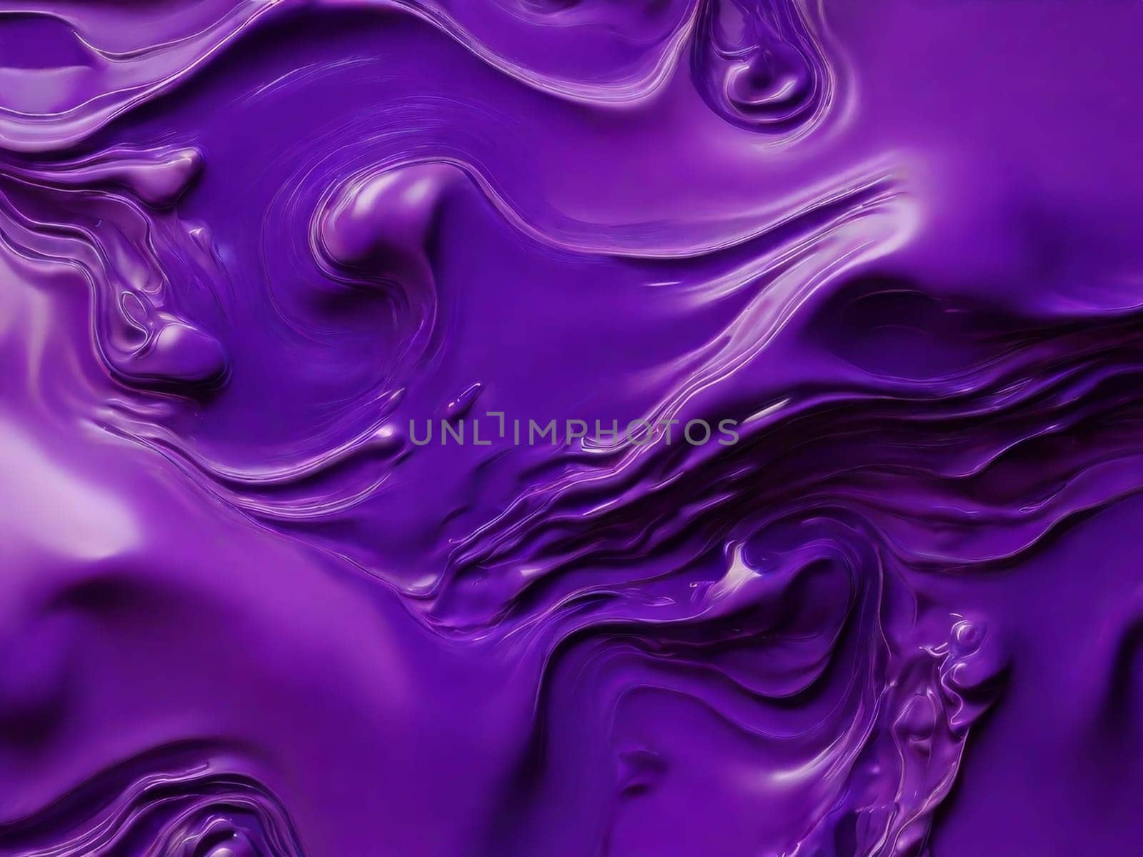 Painted background. Abstract emotional art. Modern design element. Liquid acrylic paints are dark purple. by Ekaterina34