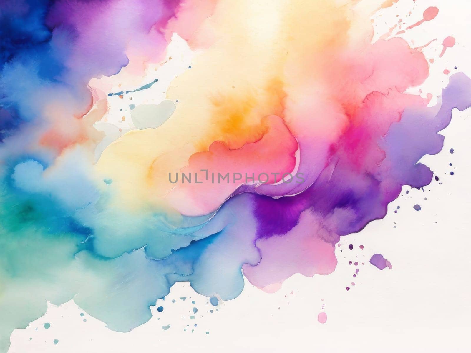 Abstract colorful watercolor background by Ekaterina34