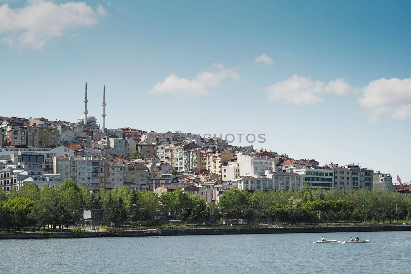 view of Bosporus in Istanbul in turkey