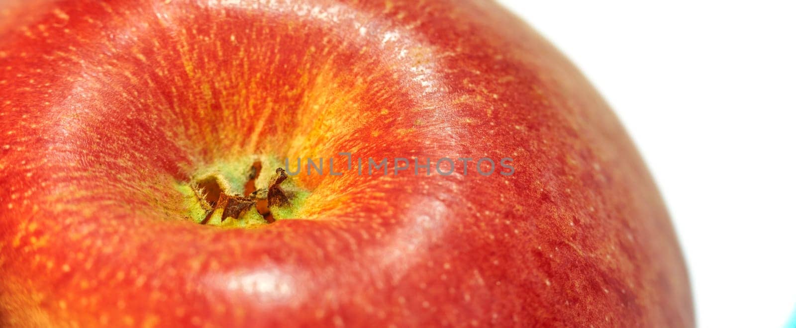 Red, apple and fruit in studio, nutrition and wellness in food, health and detox with snack and natural. White background, fresh and closeup of diet, sustainability and vitamins for vegan and ripe.